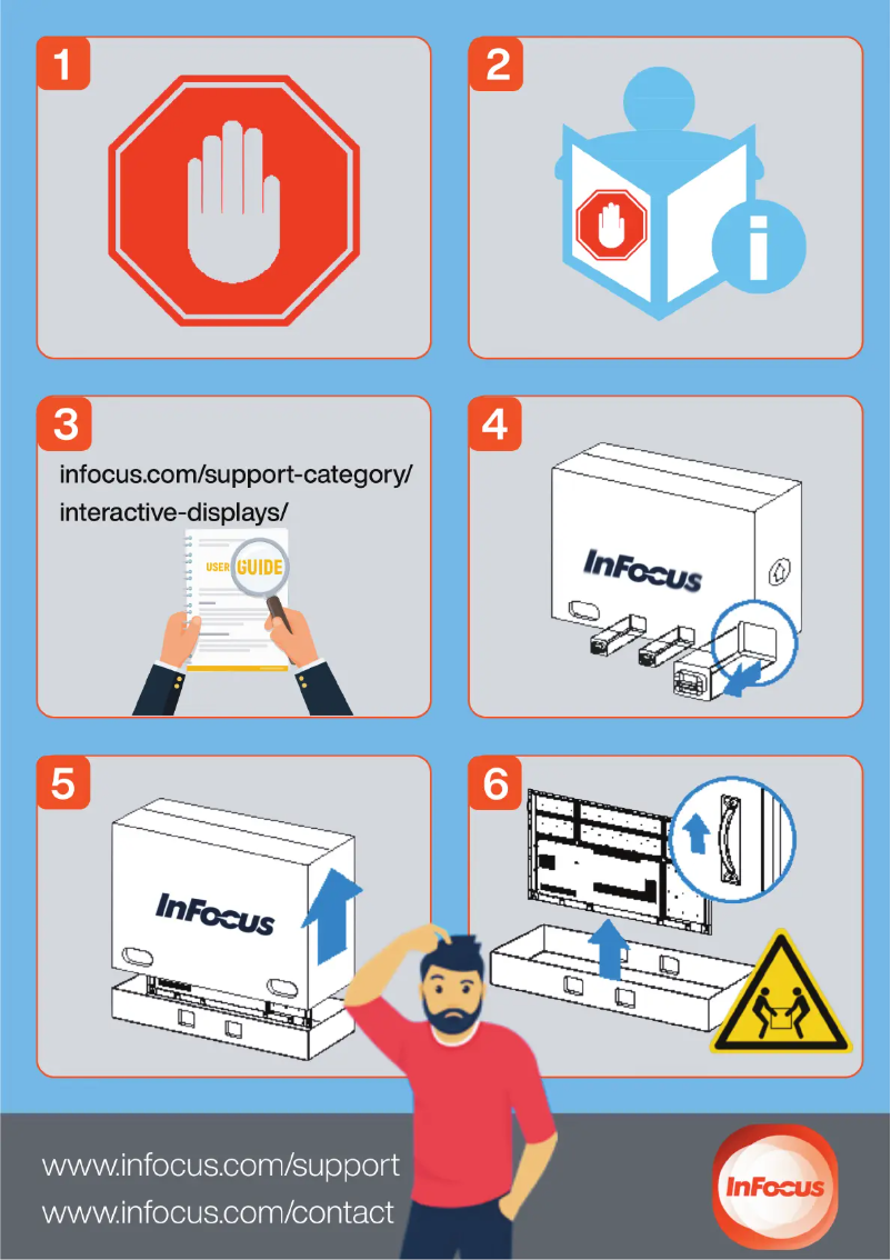 Page n°1 - Guide d'installation InFocus JTouch 10 INF8610