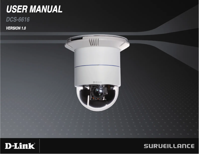 Page 1 de la notice Manuel utilisateur D-Link DCS-6616