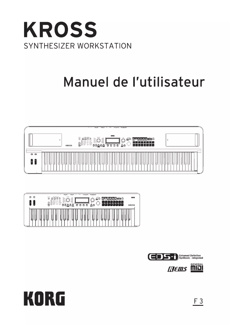 Page n°1 - Manuel utilisateur Korg Kross SE