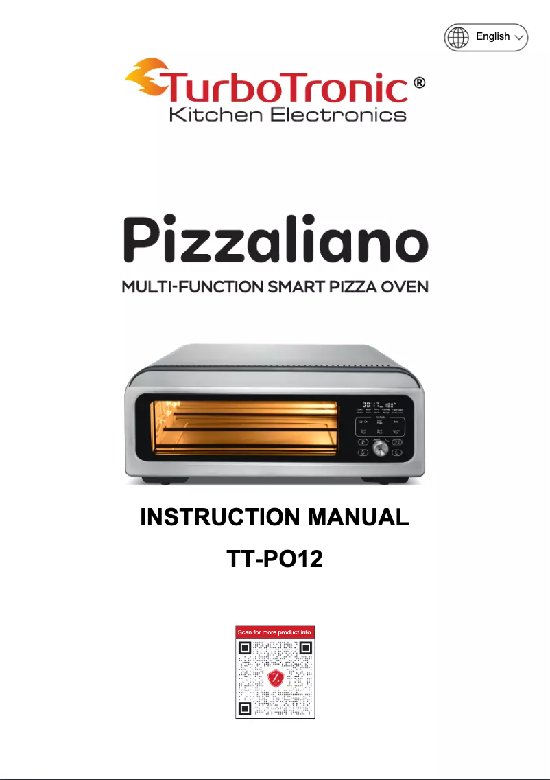 Page n°1 - Manuel utilisateur TurboTronic Pizzaliano TT-PO12