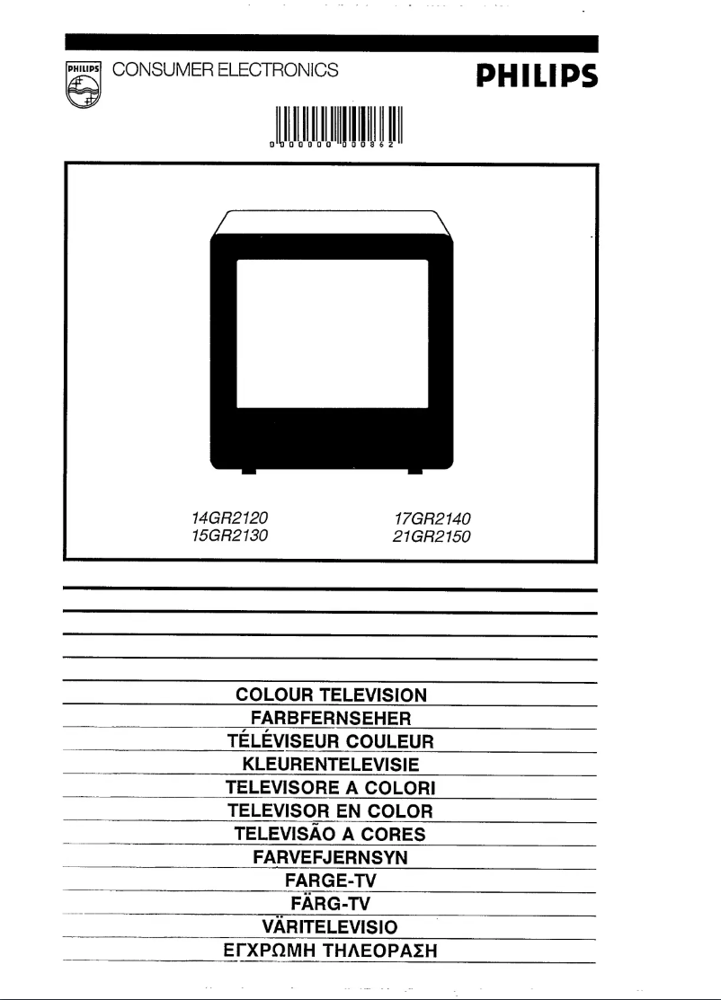 Page n°1 - Manuel utilisateur Philips 15GR2130
