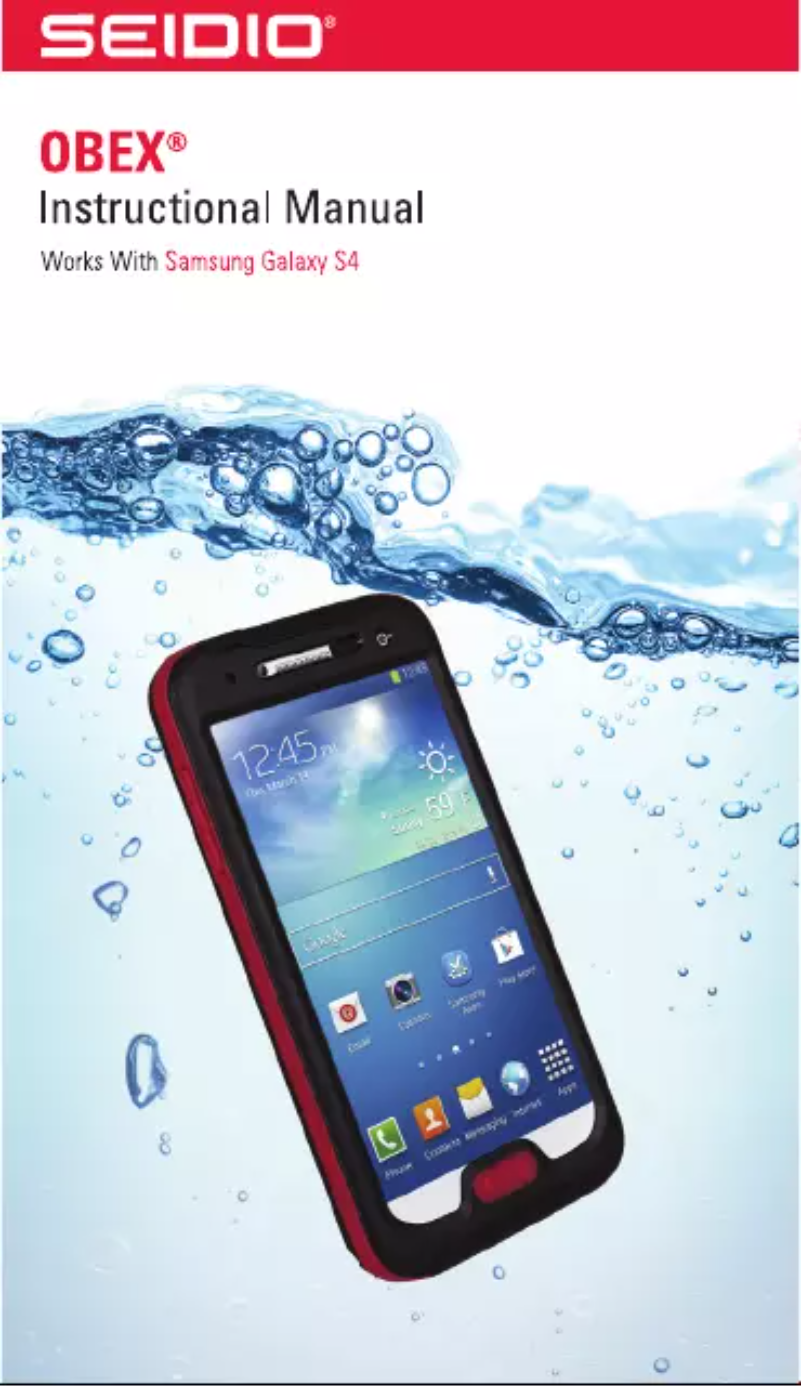 Page 1 de la notice Manuel utilisateur Seidio OBEX