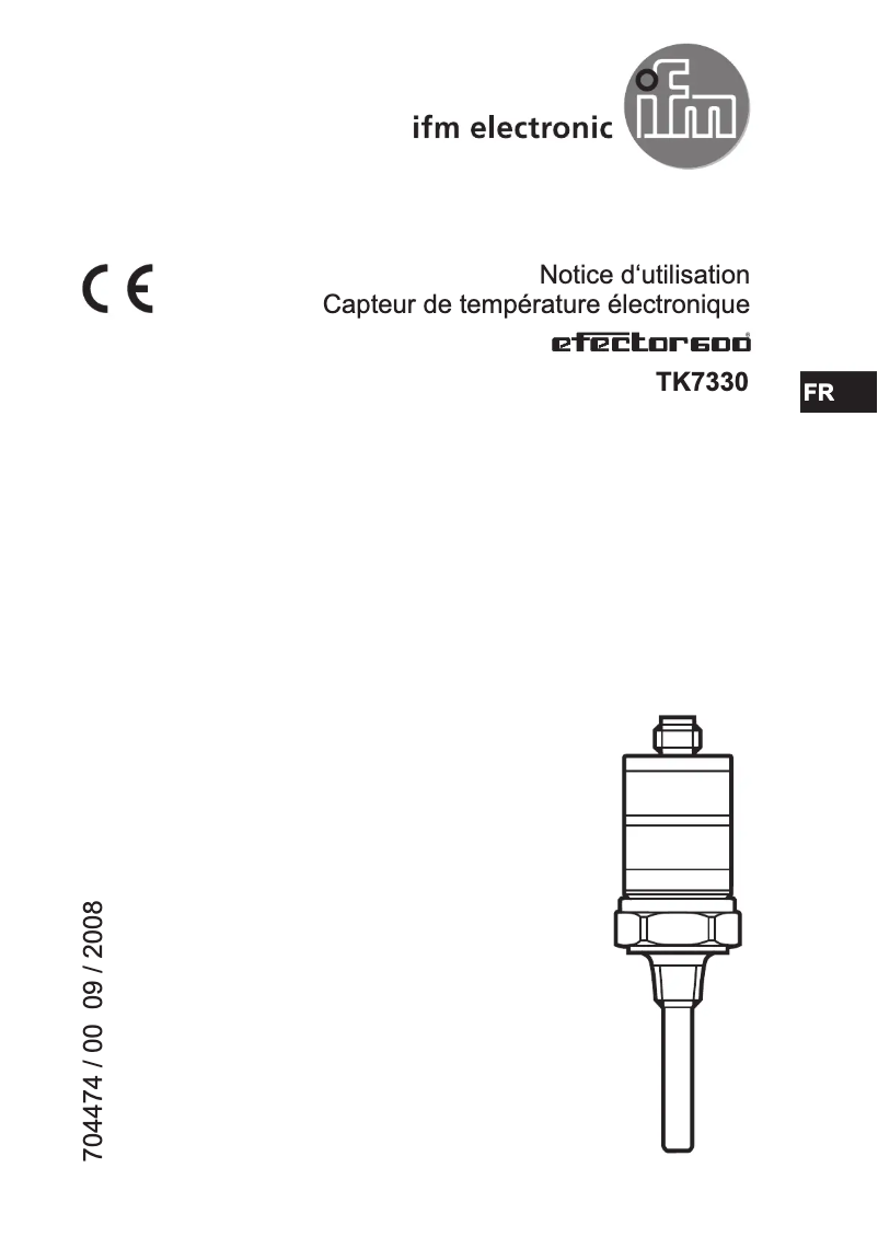 Image de la première page du manuel de l'appareil TK7330