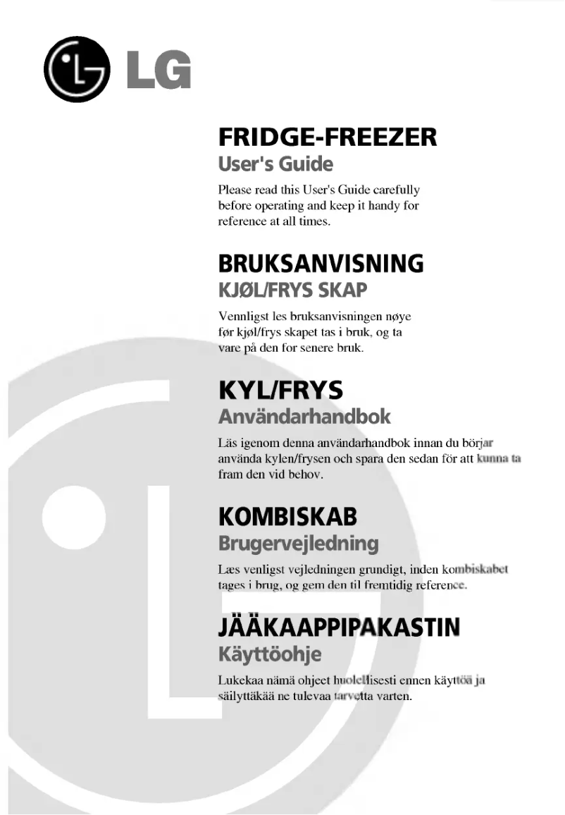 Image de la première page du manuel de l'appareil GR-469BVJA