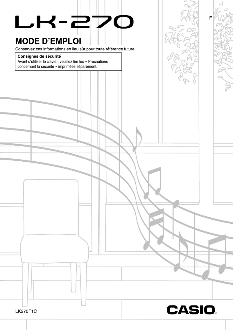 Page n°1 - Manuel utilisateur Casio LK-270