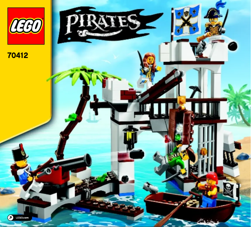Page 1 de la notice Manuel utilisateur Lego Pirates 70412