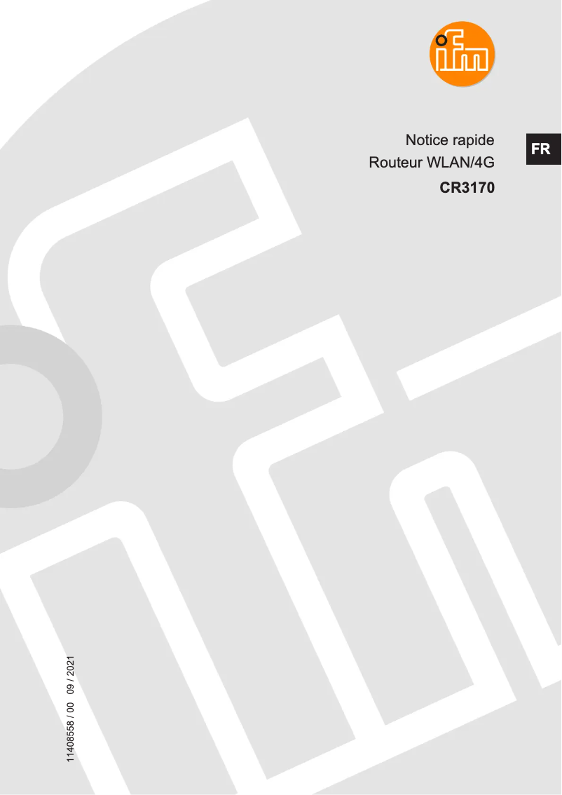 Image de la première page du manuel de l'appareil CR3170