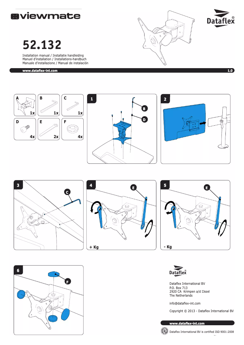 Page n°1 - Manuel utilisateur Dataflex ViewMate 132