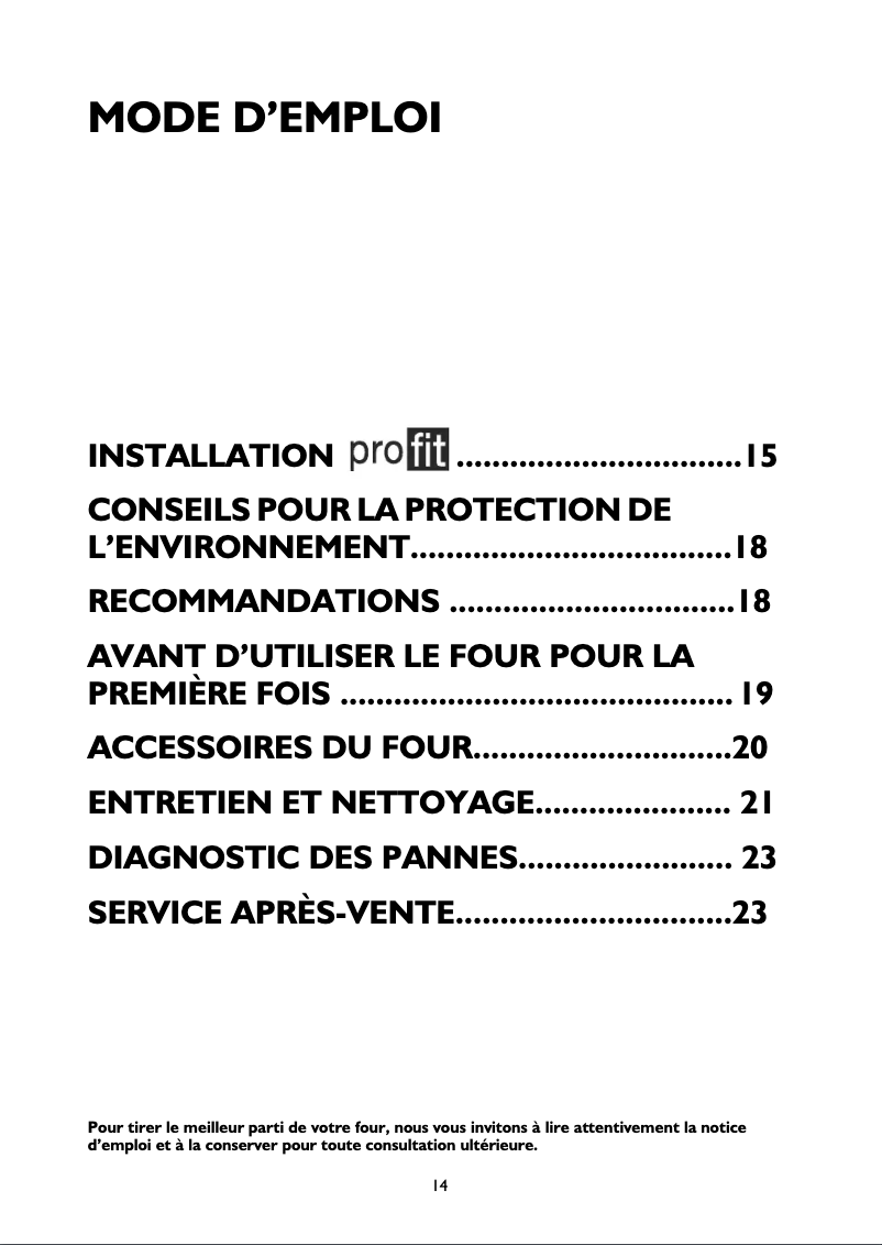 Page 1 de la notice Manuel utilisateur Whirlpool AKP 102/02