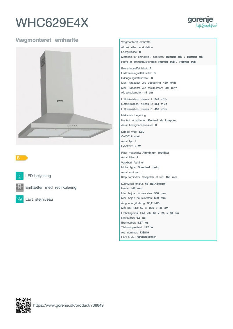 Image de la première page du manuel de l'appareil WHC629E4X