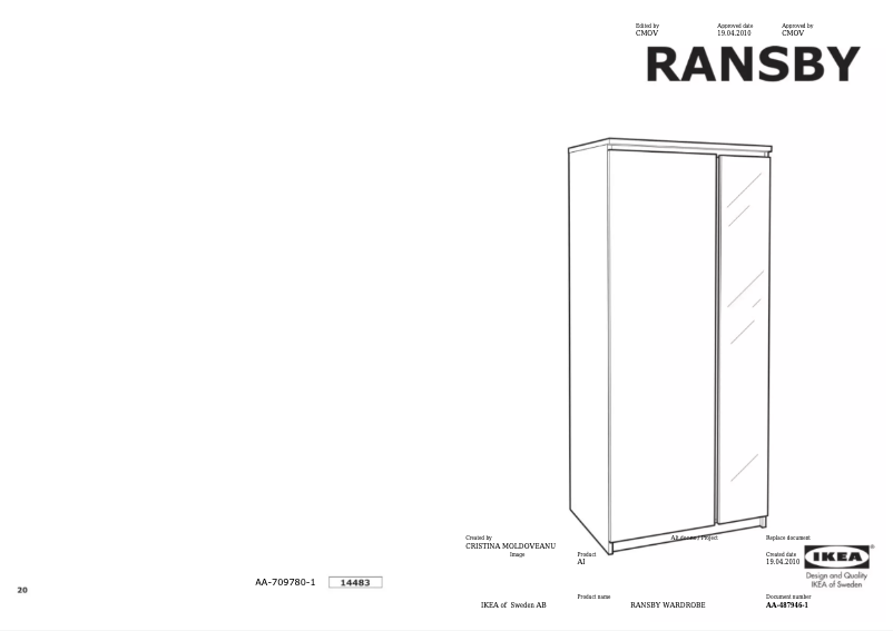 Imagen de la primera página del manual del dispositivo RANSBY