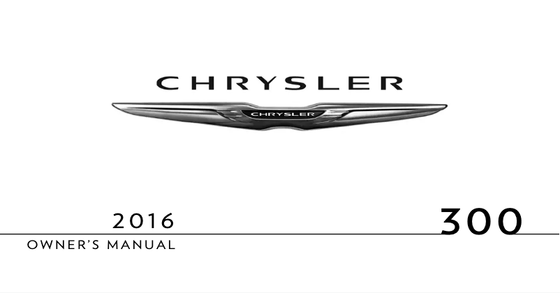 Page 1 de la notice Manuel utilisateur Chrysler 300 (2016)