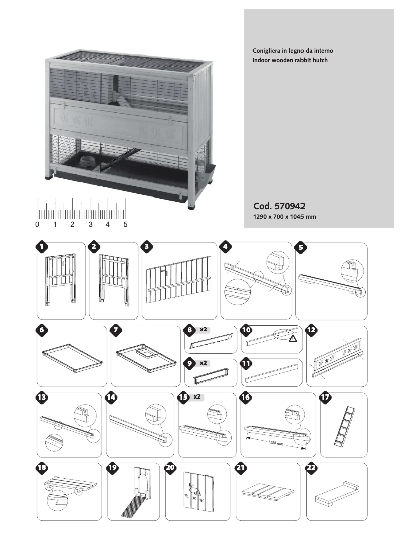 Page 1 de la notice Manuel utilisateur Ferplast Cottage Large