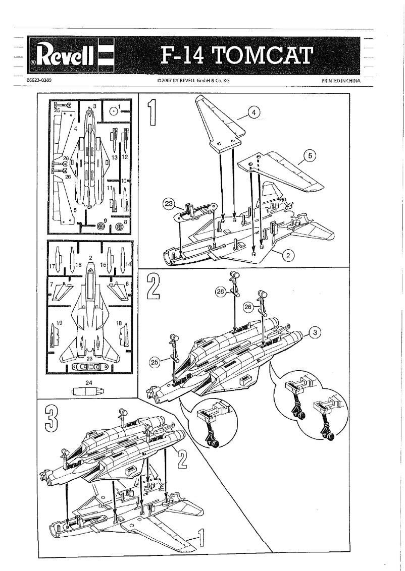 Page n°1 - Manuel utilisateur Revell F-14 Tomcat
