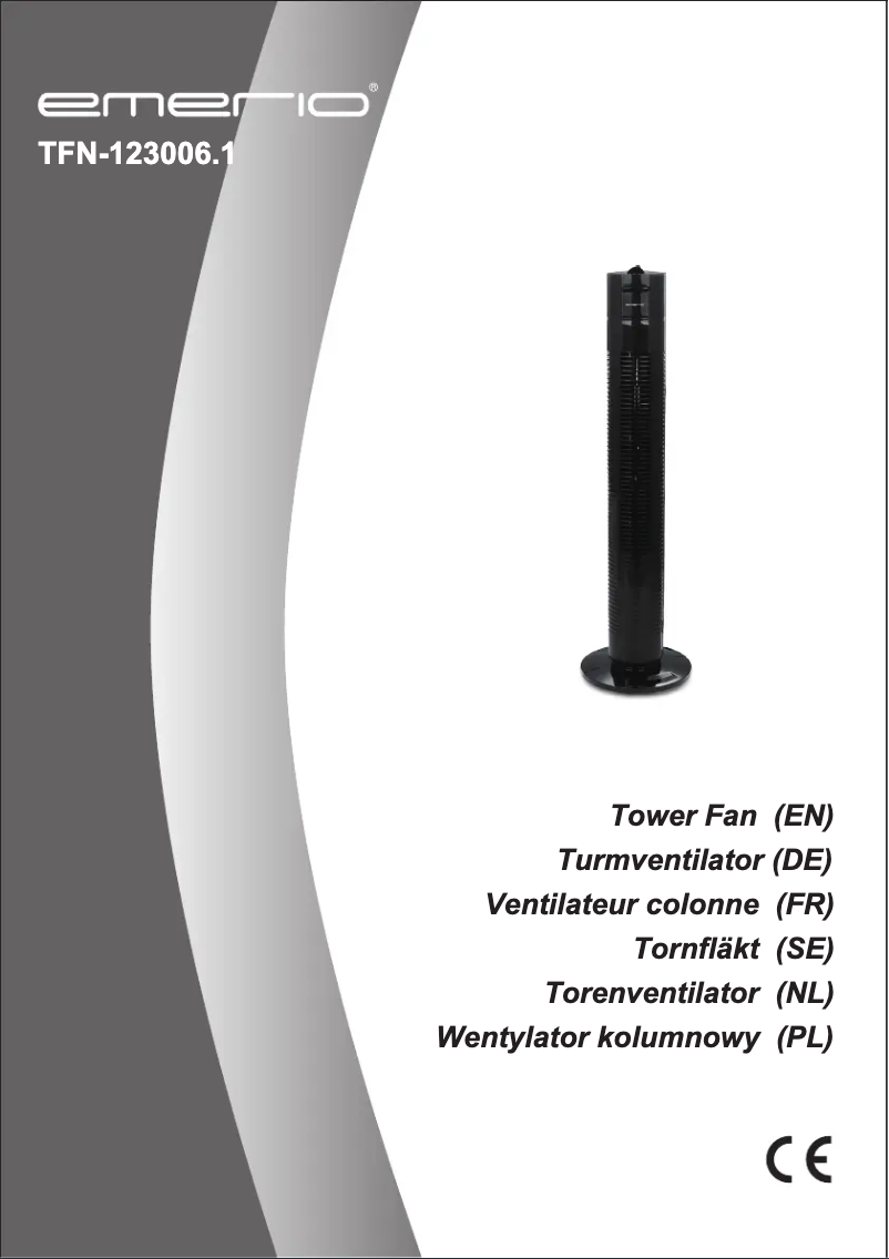 Page 1 de la notice Manuel utilisateur Emerio TFN-123006.1