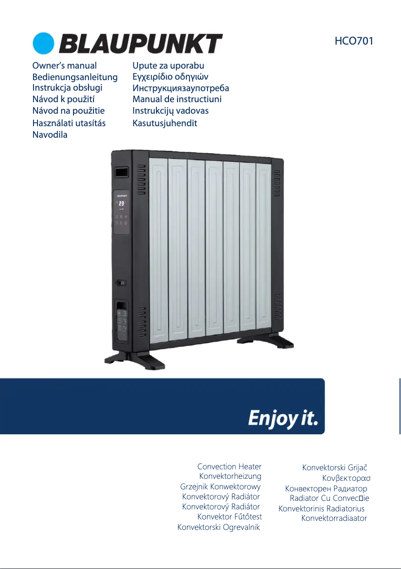 Image de la première page du manuel de l'appareil HCO701