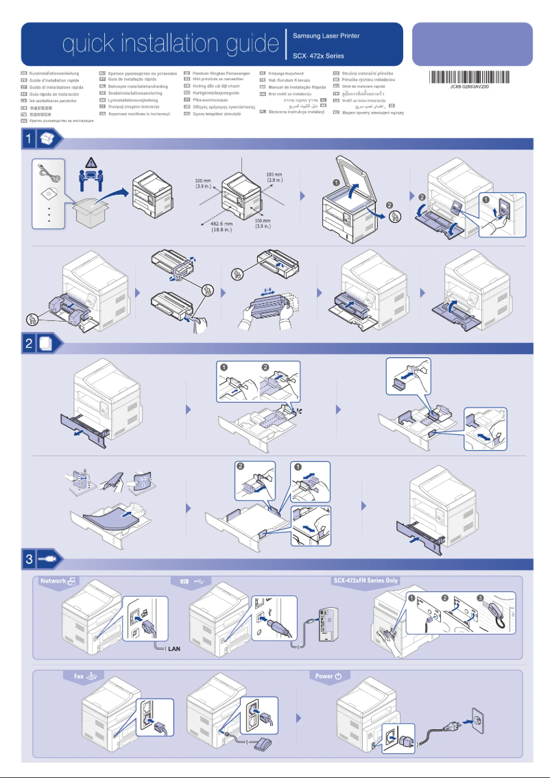 Page 1 de la notice Manuel utilisateur Samsung SCX-4727FD