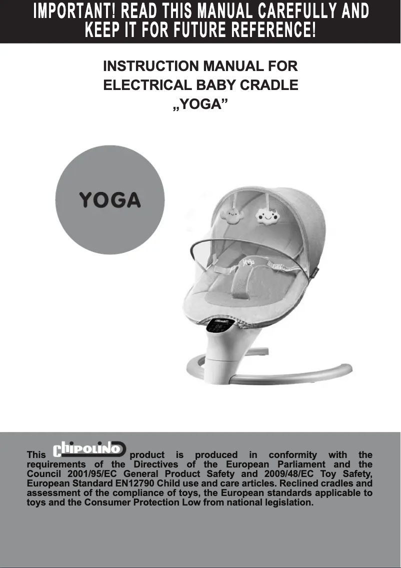 Image de la première page du manuel de l'appareil Yoga