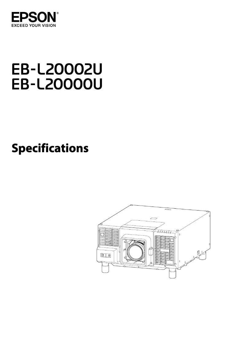 Image de la première page du manuel de l'appareil Pro L20000U