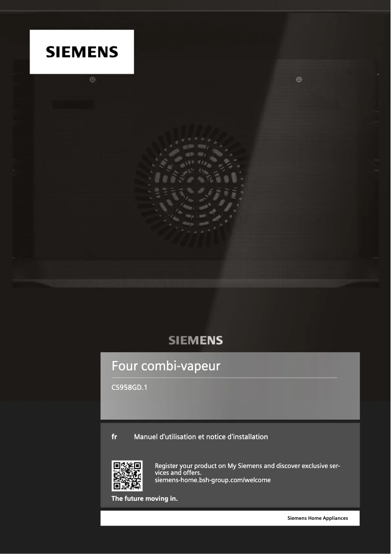 Page n°1 - Manuel utilisateur Siemens CS958GDD1