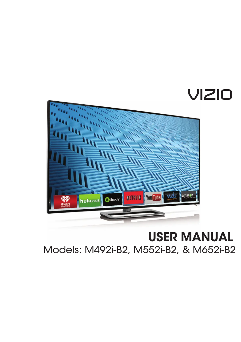 Page 1 de la notice Manuel utilisateur VIZIO M652i-B2