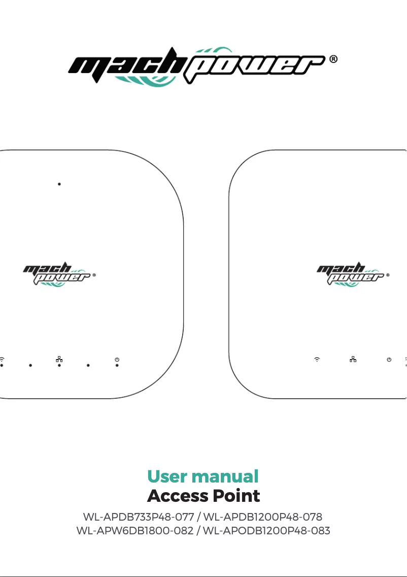 Page n°1 - Manuel utilisateur Mach Power WL-APODB1200P48-083
