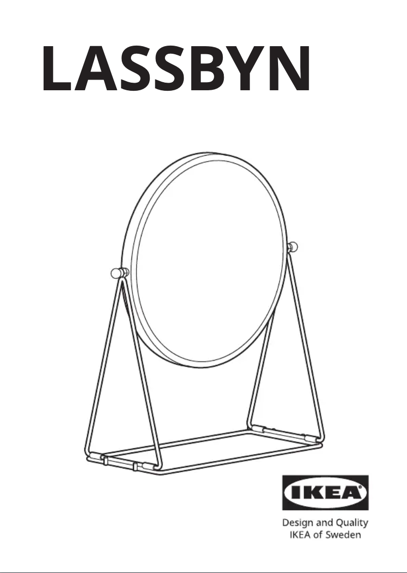 Page 1 de la notice Manuel utilisateur Ikea LASSBYN 205.163.14