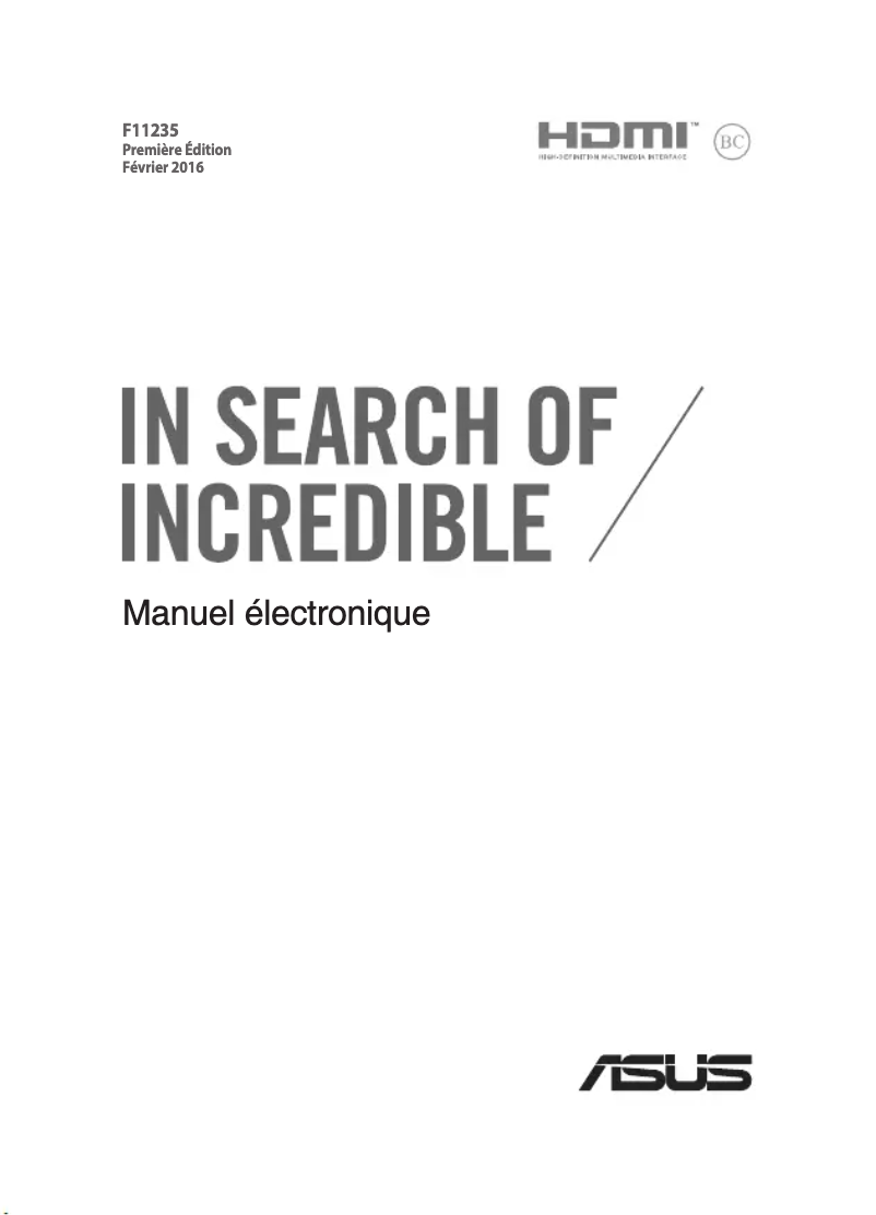 Page n°1 - Manuel utilisateur Asus K401UQ