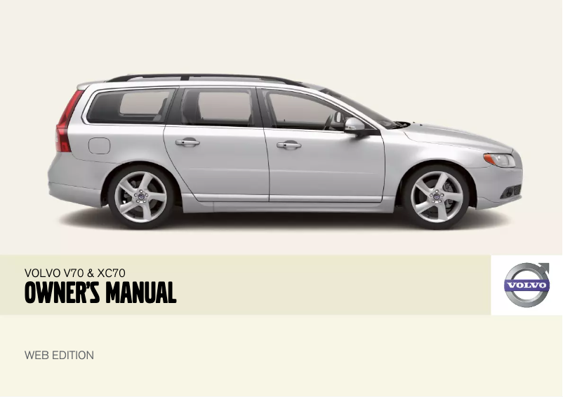 Page 1 de la notice Manuel utilisateur Volvo V70 New Edition (2008)