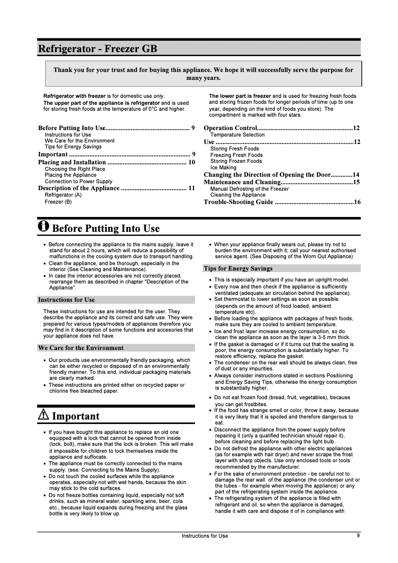 Página 1 del manual Manual de usuario Gorenje RK6285W