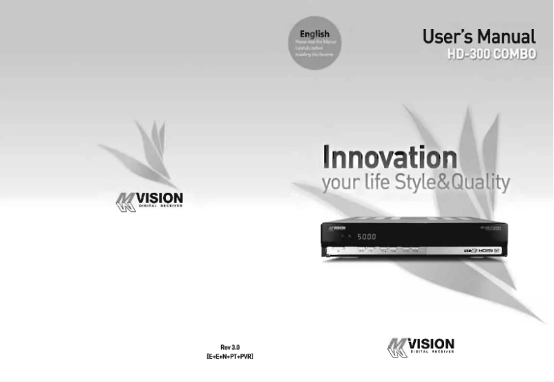 Page 1 de la notice Manuel utilisateur MVision HD-300 Combo