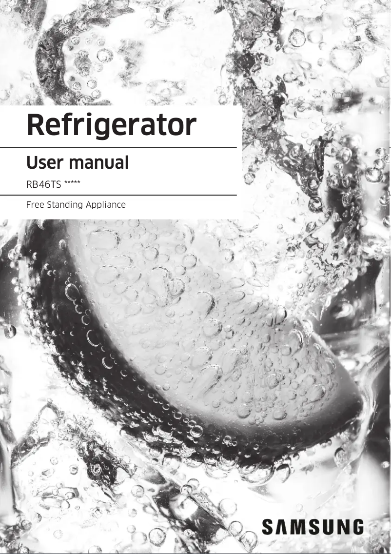 Page n°1 - Manuel utilisateur Samsung RB46TS334WW