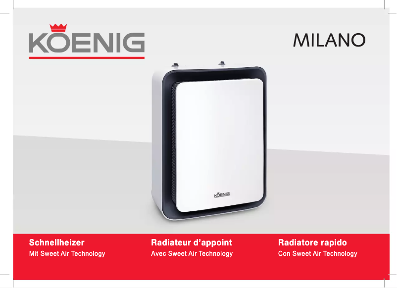 Image de la première page du manuel de l'appareil Milano