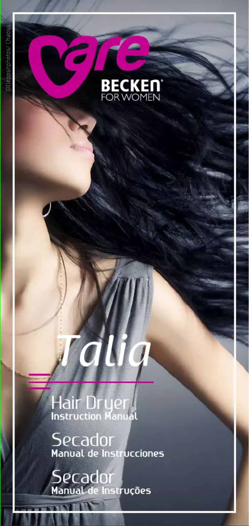 Page 1 de la notice Manuel utilisateur Becken Talia