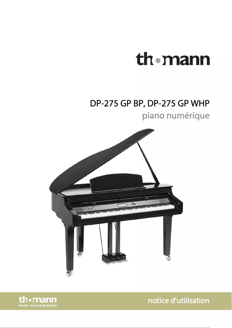 Page 1 de la notice Manuel utilisateur Thomann DP-275