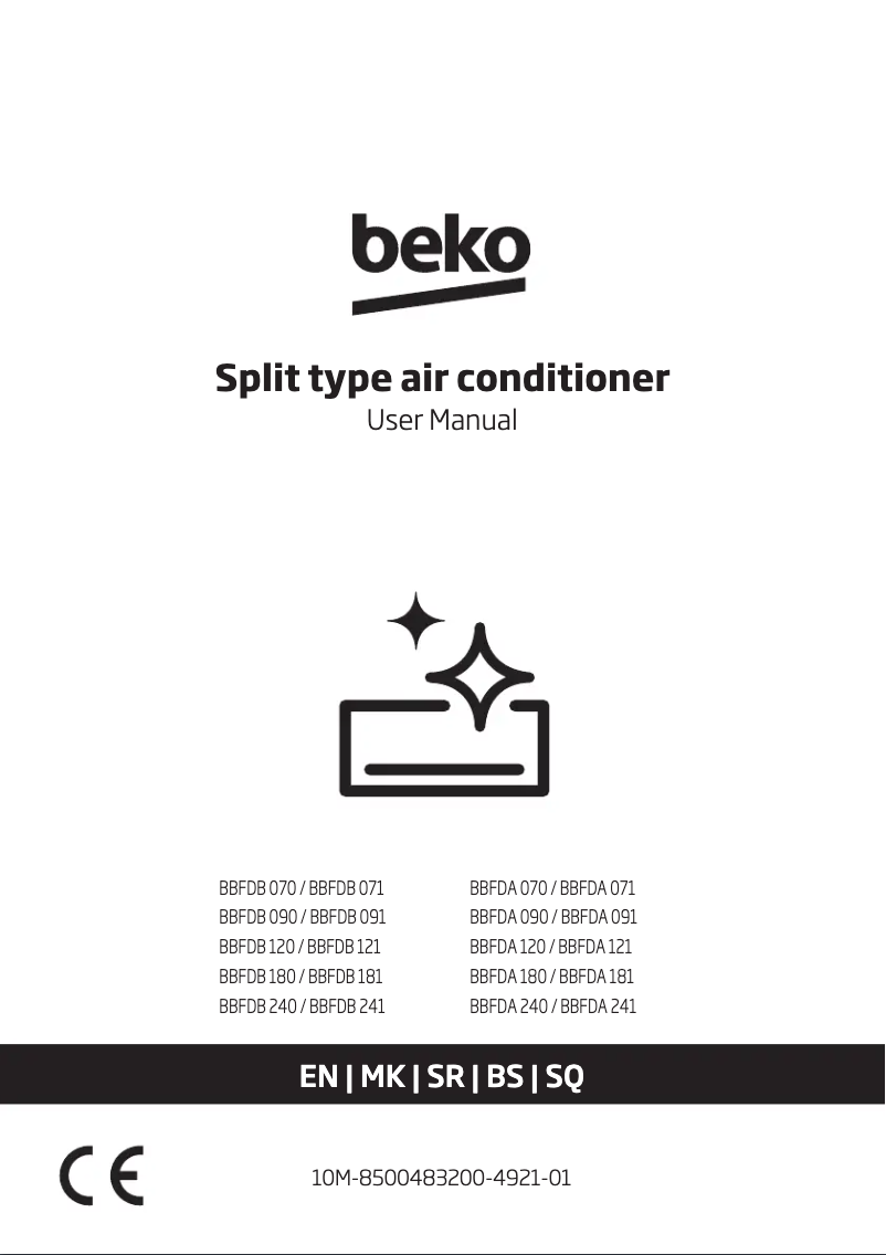 Page 1 de la notice Manuel utilisateur Beko BBFDB 181