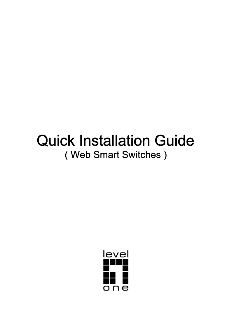 Page n°1 - Manuel utilisateur LevelOne GEP-2841