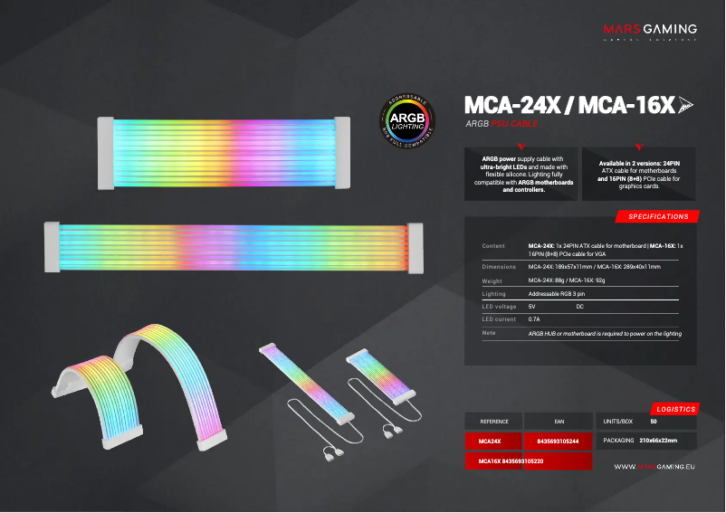 Image de la première page du manuel de l'appareil MCA-16X