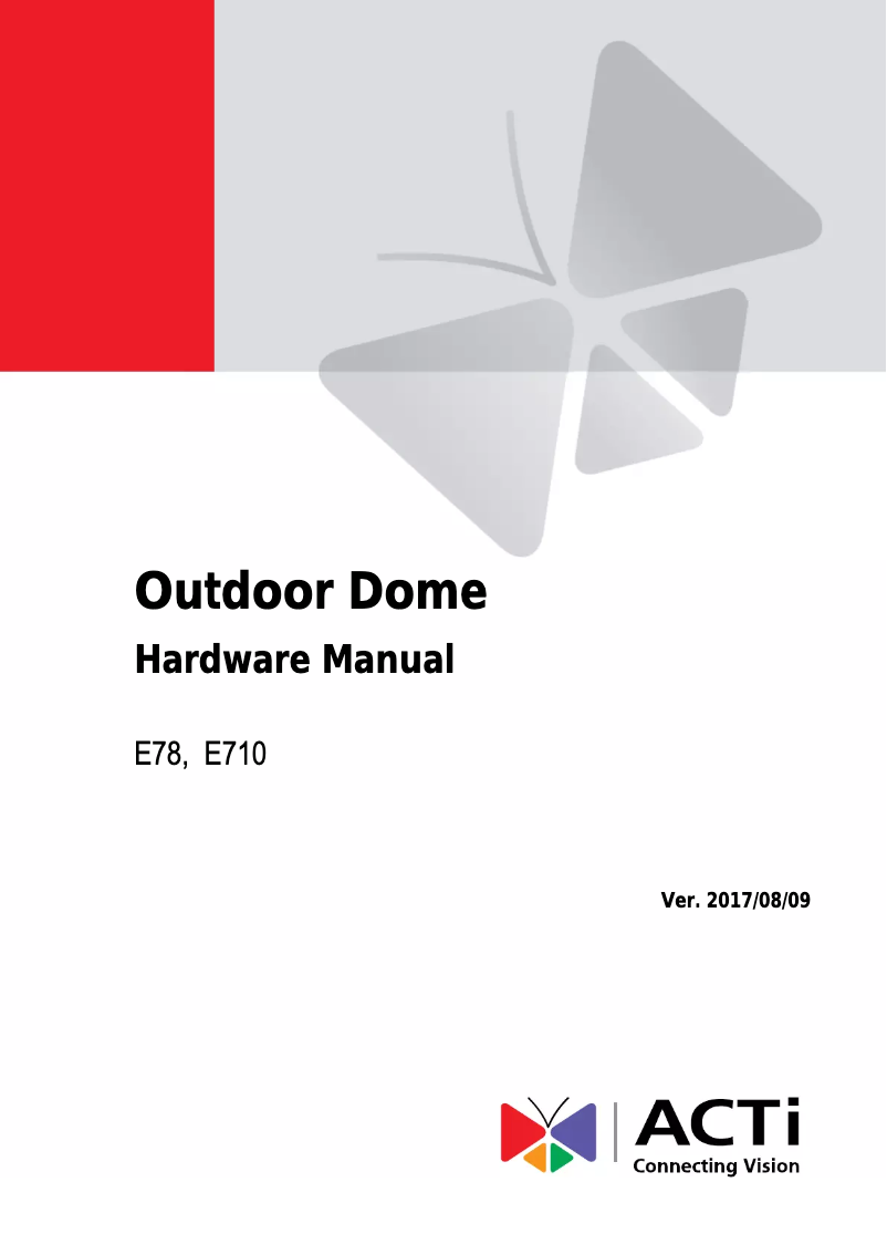 Page 1 de la notice Manuel utilisateur ACTi E710