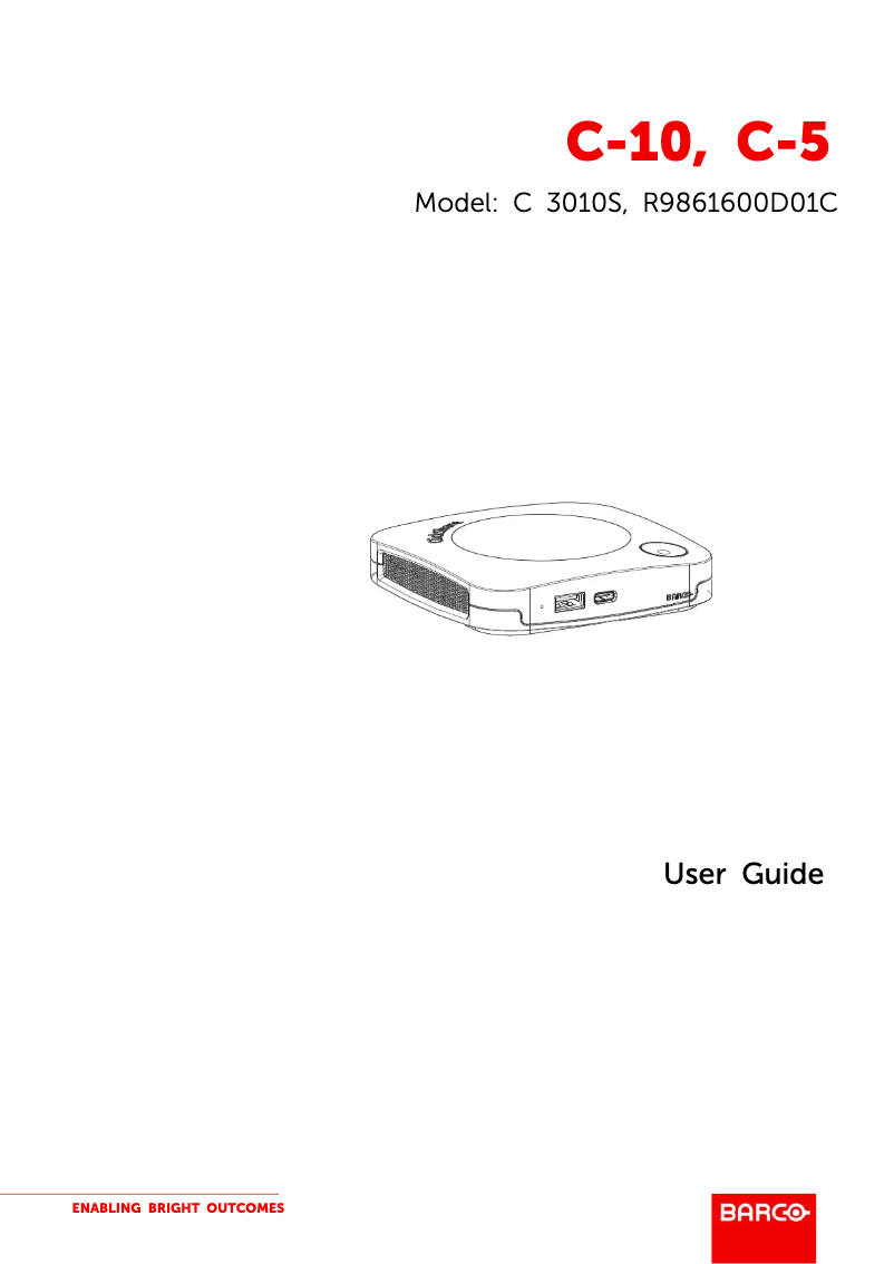 Page n°1 - Manuel utilisateur Barco ClickShare C-5