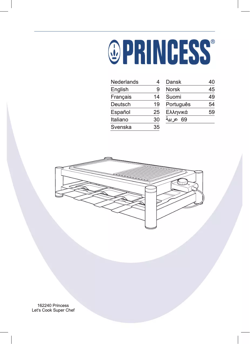 Page 1 de la notice Manuel utilisateur Princess 162240