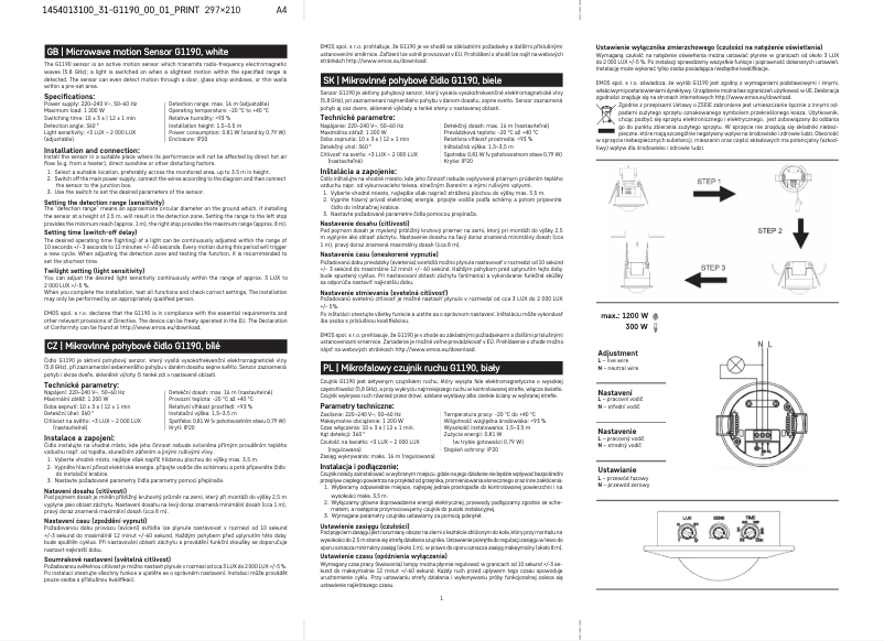 Image de la première page du manuel de l'appareil G1190