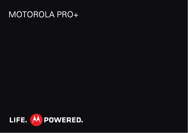 Page 1 de la notice Manuel utilisateur Motorola Pro plus