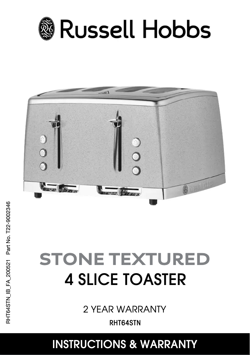 Page 1 de la notice Manuel utilisateur Russell Hobbs Stone Textured RHT64STN