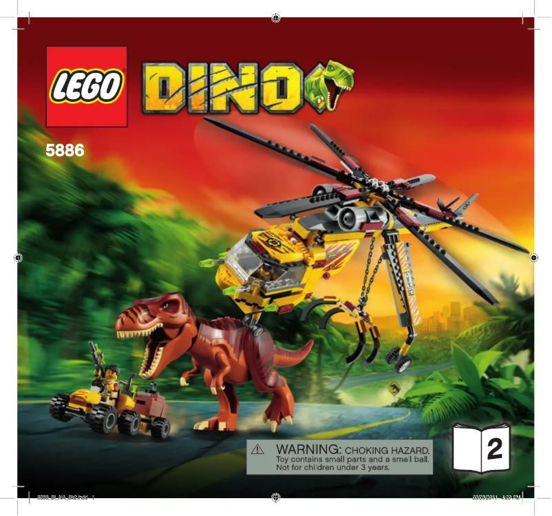 Page 1 de la notice Manuel utilisateur Lego Dino 5886