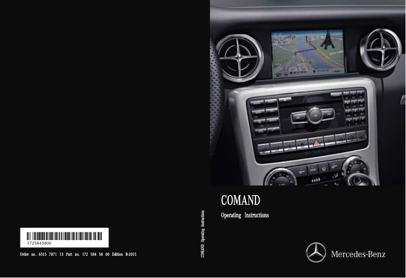 Page 1 de la notice Manuel utilisateur Mercedes-Benz E-Class Cabriolet (2015)