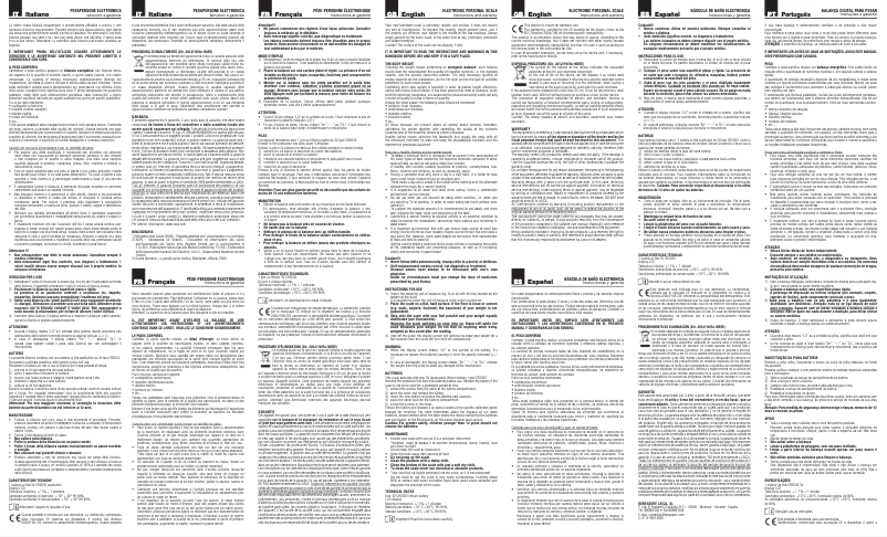 Page 1 de la notice Manuel utilisateur Laica PS1047