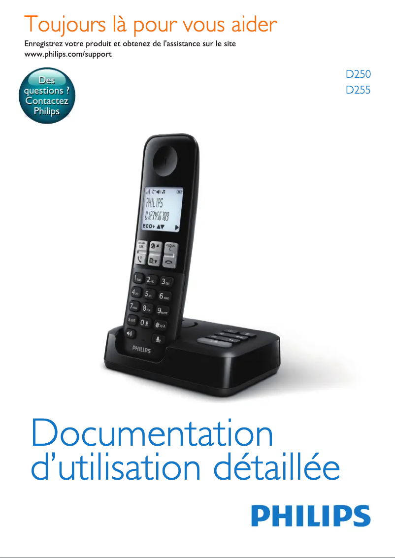 Page n°1 - Manuel utilisateur Philips D250
