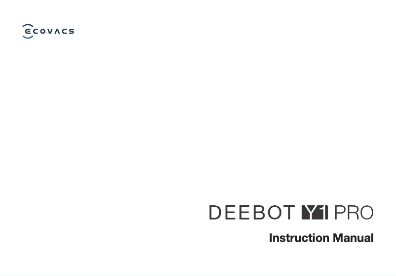 Image de la première page du manuel de l'appareil DEEBOT Y1 Pro