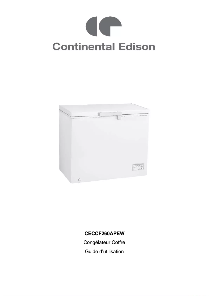 Image de la première page du manuel de l'appareil CECCF260APEW